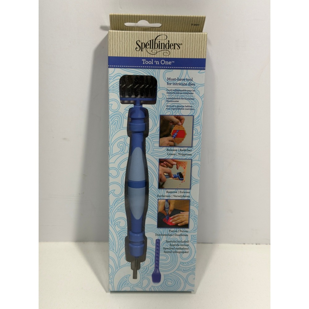 Spellbinders Tool n One T-001 Multi Purpose Craft Tool for Intricate Dies Blue